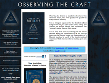 Tablet Screenshot of observingthecraft.com